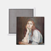 Berthe Morisot - Julie Daydreaming Magneet (Voorkant / Achterkant)
