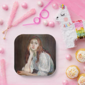 Berthe Morisot - Julie Daydreaming Papieren Bordje (Feest)