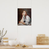 Berthe Morisot - Julie Daydreaming Poster (Keuken)