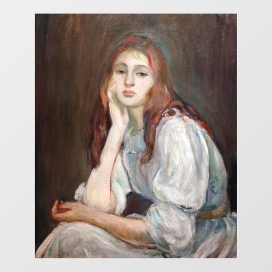 Berthe Morisot - Julie Daydreaming Raamsticker (Vel)