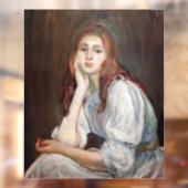Berthe Morisot - Julie Daydreaming Raamsticker (Vel 2)