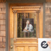 Berthe Morisot - Julie Daydreaming Raamsticker (Huis Deur)