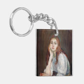 Berthe Morisot - Julie Daydreaming Sleutelhanger (Voorkant Links)