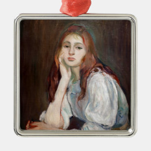 Berthe Morisot - Julie droomt Metalen Ornament