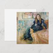 Berthe Morisot - Julie en haar Greyhound Laerte Bedankkaart (Voorkant / Achterkant)