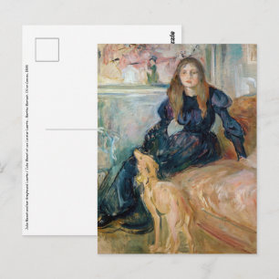Berthe Morisot - Julie en haar Greyhound Laerte Briefkaart