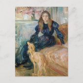 Berthe Morisot - Julie en haar Greyhound Laerte Briefkaart (Voorkant)