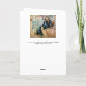 Berthe Morisot - Julie en haar Greyhound Laerte Kaart (Achterkant)