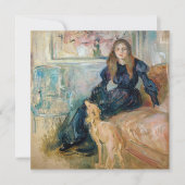 Berthe Morisot - Julie en haar Greyhound Laerte Kaart (Voorkant)