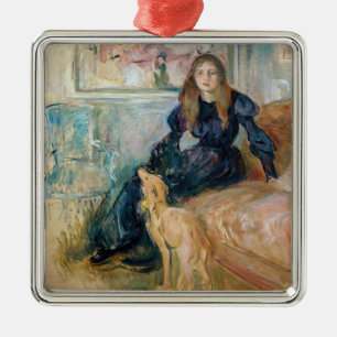 Berthe Morisot - Julie en haar Greyhound Laerte Metalen Ornament