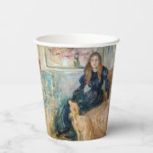 Berthe Morisot - Julie en haar Greyhound Laerte Papieren Bekers (Achterkant)