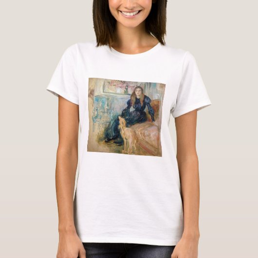 Berthe Morisot - Julie en haar Greyhound Laerte T-shirt (Voorkant)