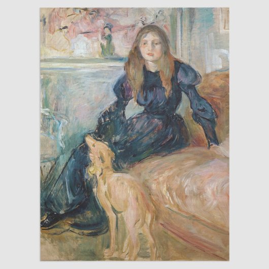 Berthe Morisot - Julie en haar Greyhound Laerte Tissuepapier