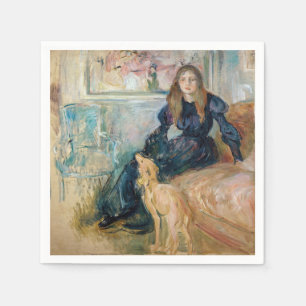 Berthe Morisot - Julie en haar hazewindhond Laerte Servet