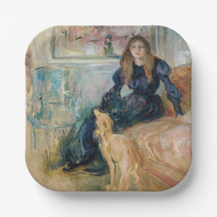 Berthe Morisot - Julie en haar Schotse herdershond Papieren Bordje
