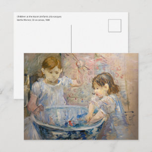 Berthe Morisot - Kinderen in het bassin Briefkaart