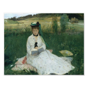Berthe Morisot - Lezen Foto Afdruk