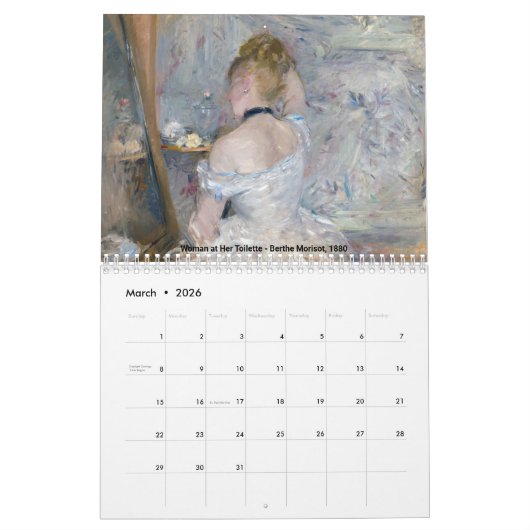 Berthe Morisot Masterstuks Selection Kalender (Mar 2026)