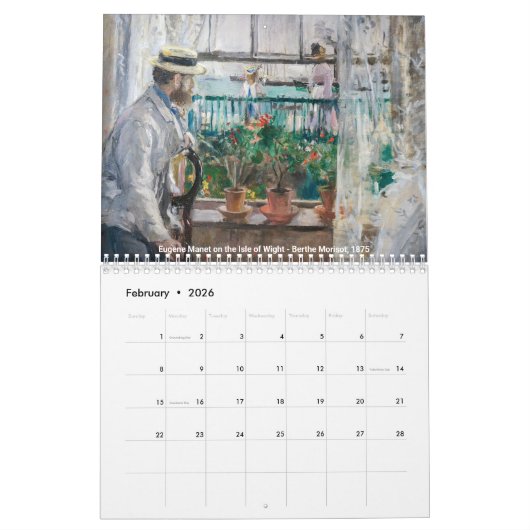 Berthe Morisot Masterstuks Selection Kalender (Feb 2026)