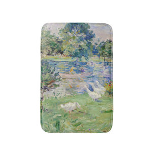 Berthe Morisot - Meisje in een boot met ganzen Badmat