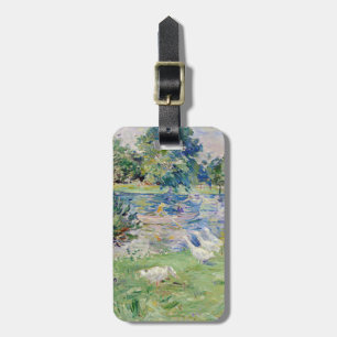 Berthe Morisot - Meisje in een boot met ganzen Bagagelabel