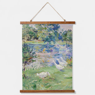 Berthe Morisot - Meisje in een boot met ganzen Hangend Wandkleed