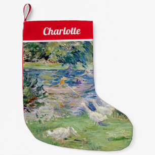 Berthe Morisot - Meisje in een boot met ganzen Kleine Kerstsok