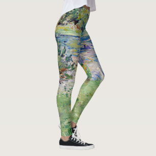 Berthe Morisot - Meisje in een boot met ganzen Leggings