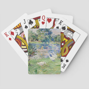 Berthe Morisot - Meisje in een boot met ganzen Pokerkaarten