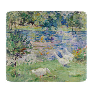 Berthe Morisot - Meisje in een boot met ganzen Snijplank