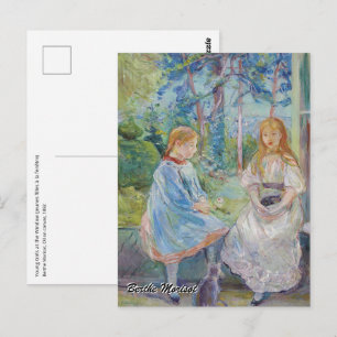 Berthe Morisot - Meisjes bij het raam Briefkaart