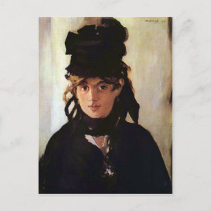 Berthe Morisot met een Bouquet of Violets, Manet Briefkaart