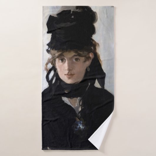 Berthe Morisot met een bruut van Violets, Manet Badhanddoek (Badhanddoek)