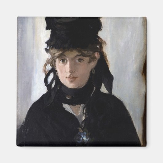 Berthe Morisot met een bruut van Violets, Manet Magneet (Voorkant)