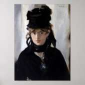 Berthe Morisot met een bruut van Violets, Manet Poster (Voorkant)