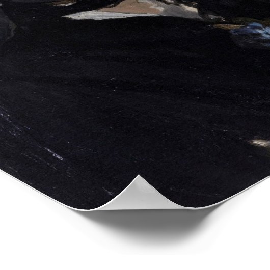 Berthe Morisot met een bruut van Violets, Manet Poster (Hoek)