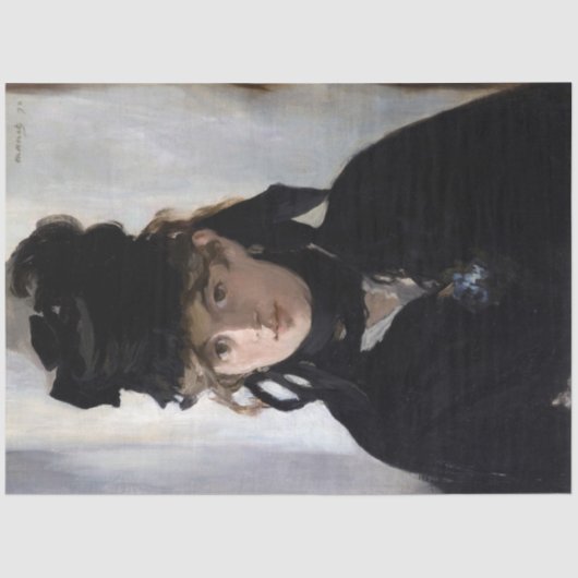 Berthe Morisot met een bruut van Violets, Manet Tissuepapier (Voorkant)