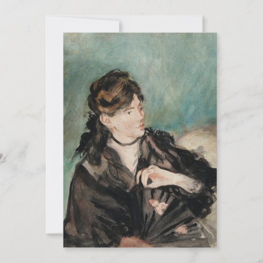 Berthe Morisot met een fan | Édouard Manet (Voorkant)