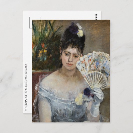 Berthe Morisot - Op de bal Briefkaart (Voorkant / Achterkant)