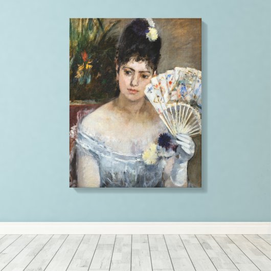 Berthe Morisot - Op de bal Canvas Afdruk (Insitu (Houten vloer))