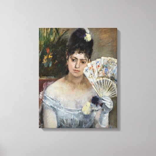 Berthe Morisot - Op de bal Canvas Afdruk (Voorkant)