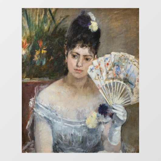 Berthe Morisot - Op de bal Raamsticker (Vel)