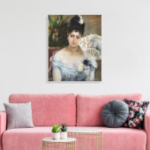 Berthe Morisot - Op het Bal Canvas Afdruk (Insitu (Woonkamer))