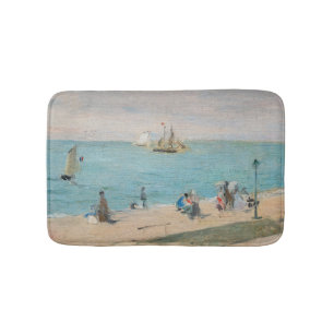 Berthe Morisot - Op het strand, Les Petites-Dalles Badmat