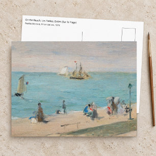 Berthe Morisot - Op het strand, Les Petites-Dalles Briefkaart