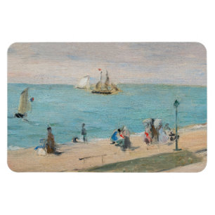 Berthe Morisot - Op het strand, Les Petites-Dalles Magneet