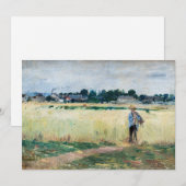 Berthe Morisot - Op Wheatfield in Gennevillier Bedankkaart (Voorkant / Achterkant)