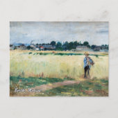 Berthe Morisot - Op Wheatfield in Gennevillier Briefkaart (Voorkant)