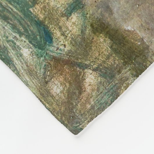 Berthe Morisot - Op Wheatfield in Gennevillier Fleece Deken (Hoek)