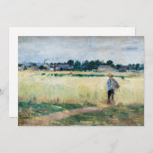 Berthe Morisot - Op Wheatfield in Gennevillier Kaart (Voorkant / Achterkant)